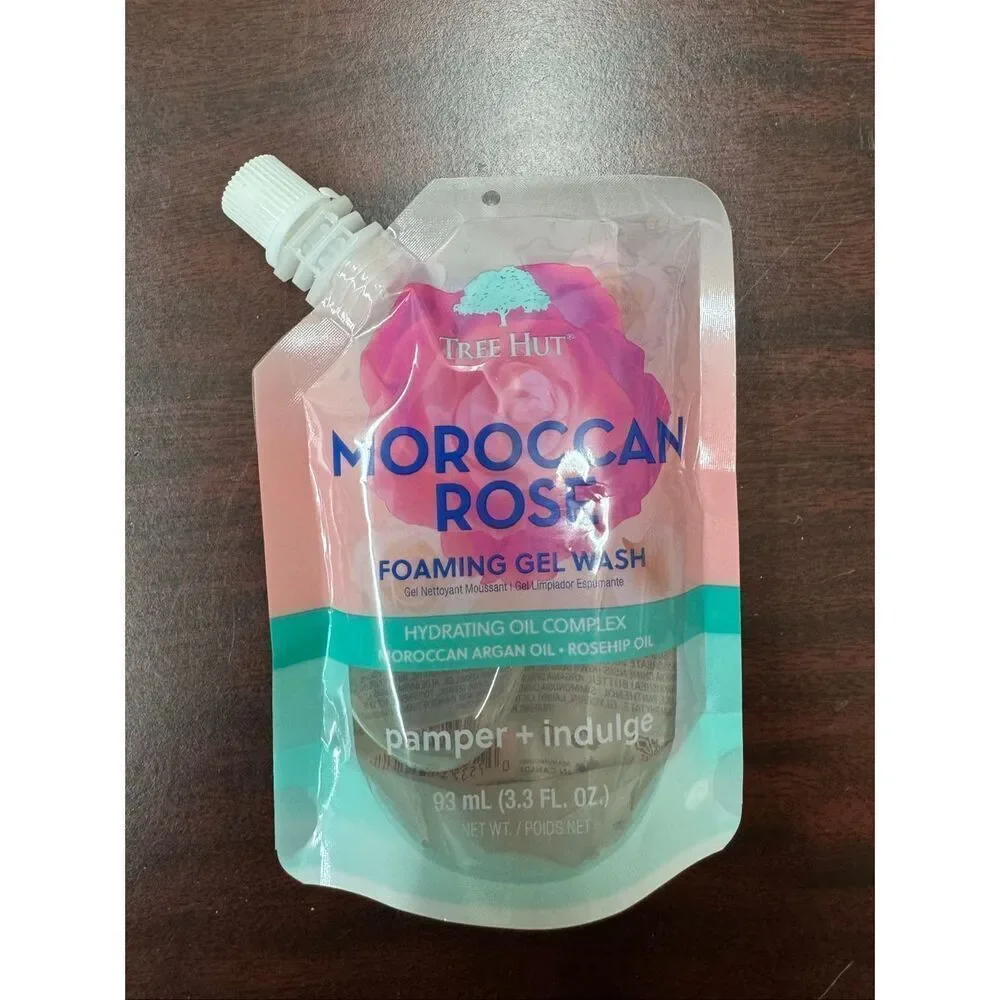 New Tree Hut Moroccan Rose Foaming Gel Body Wash- 3.3 oz